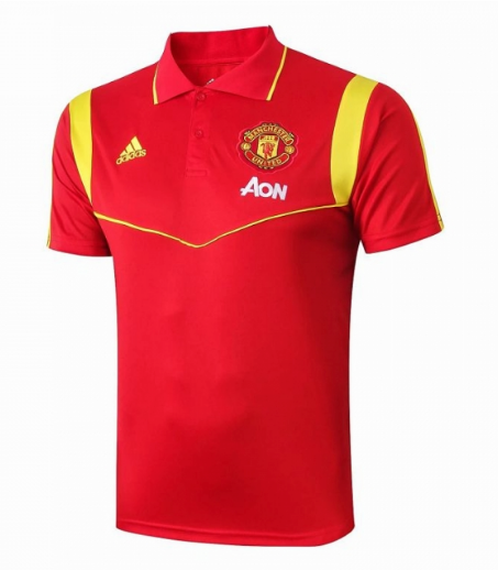 maillot Polo Manchester United 2019-2020 Rouge
